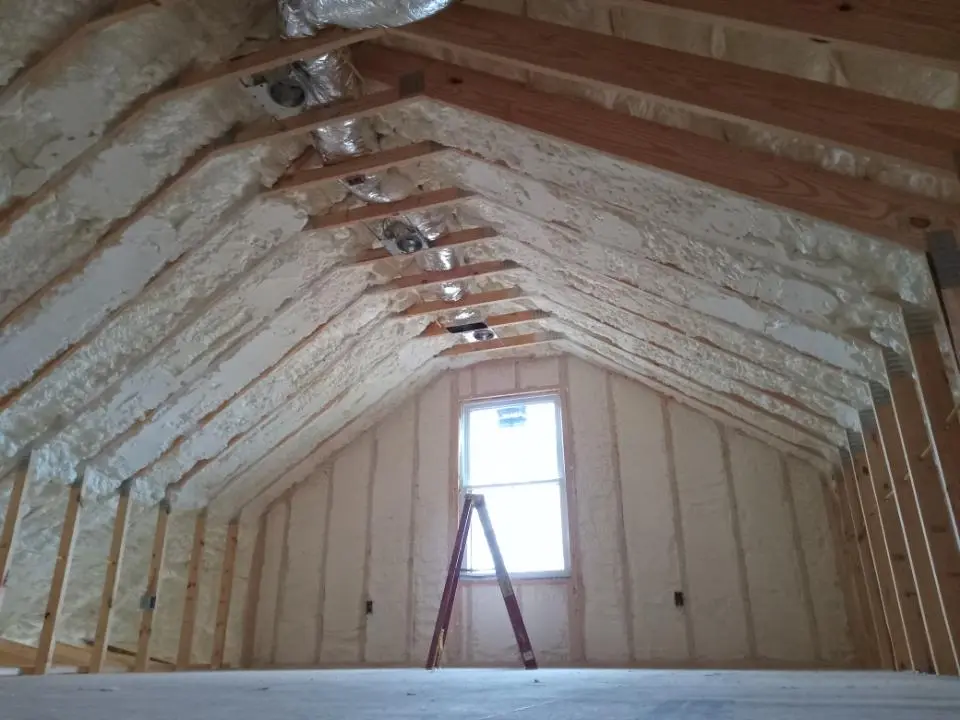 Spray foam roofing application for Crawl Space Insulation project in Amarillo